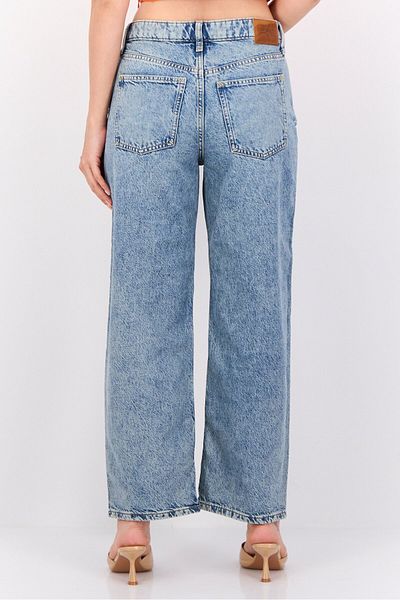 Esprit Women Loose Fit Washed Non Stretchable Jeans, Blue