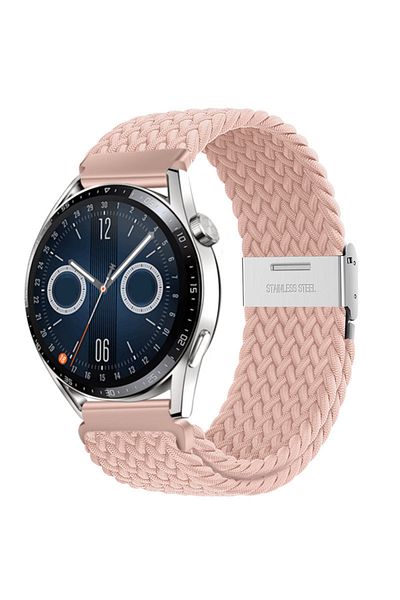 Choice 20mm Cream powder sand 22mm 20mm Nylon Strap For Samsung Galaxy Watch 6 5 4/Gear S3 Magnetic Buckle