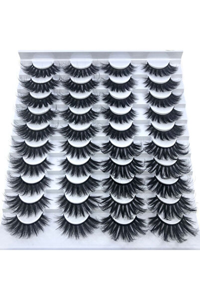 Choice 20 زوجًا من الرموش الصناعية الجديدة من HBZGTLAD F082، رموش منك ثلاثية الأبعاد، رموش كثيفة ورقيقة، رموش كثيفة وجذابة