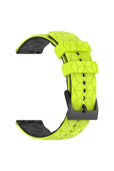 Choice حزام ساعة سيليكون أخضر وأسود 20 ملم لساعة WATCH GT 4 Pro 46mm وGT 3 SE...