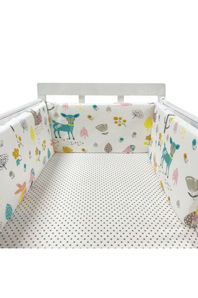 Choice واقي سرير الأطفال من دير بيبي، مصنوع من القطن، وحواجز سرير الأطفال حدي...