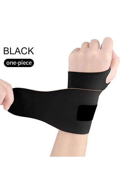 Choice Black 1pc of Elastic Wristband Anti Sprain Wrist Guard with Adjustable Support Breathable Elastic Co