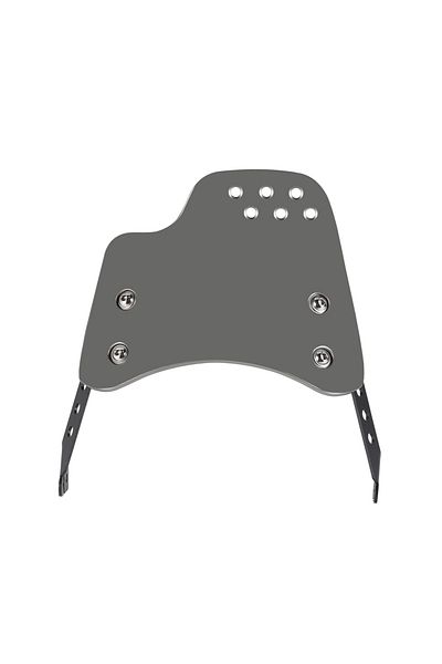 Choice Titanium color Universal Motorcycle Windshield Windscreen Wind Deflector Round Headlight For Husqvar