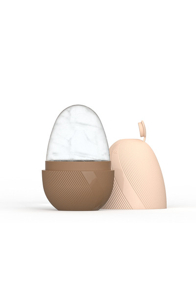 DUTRIEUX بكرة ثلج واحدة - لون بني، بكرة ثلج للوجه ومجموعة أدوات غوا شا من الف...