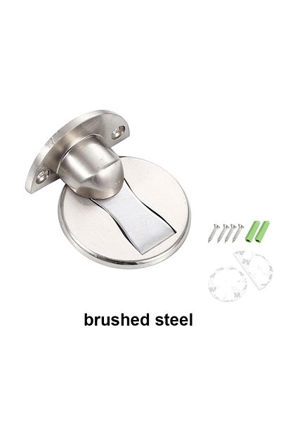 Choice 5 Pcs Silver 1-5pcs Magnetic Door Stopper Floor Mount Invisible Door Stops Heavy Duty Self Adhesive