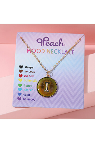 Choice قلادة عصرية متغيرة اللون حساسة لدرجة الحرارة مكونة من 26 حرفًا مصنوعة ...