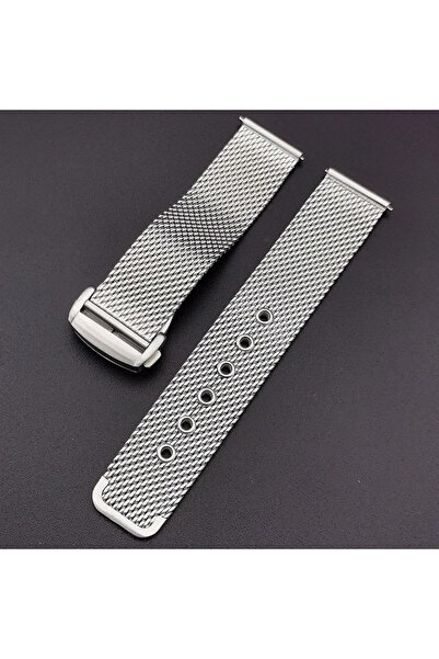 Choice سوار من الفولاذ المقاوم للصدأ شبكي فضي مقاس 20 مم و22 مم لساعة أوميغا ...