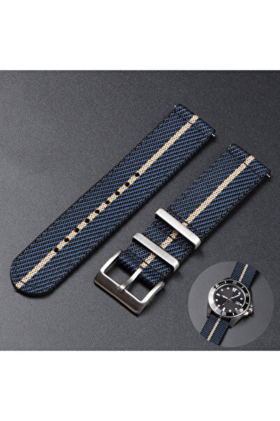 Choice14 20mm B-Blue Beige 20 22mm Nylon Strap for Tudor for Watch Band Woven...