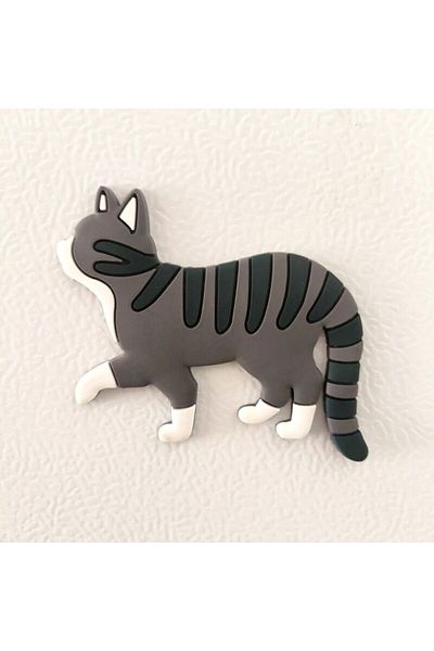 Choice W5 Walking Cat Creative Cartoon Cute Magnetic Suction Hook, Refrigerator Fridge Magnet With Hooks Au