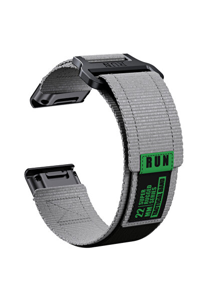 Choice حزام QuickFit رمادي اللون مقاس 26 مم، عرض 22 مم، مقاس 26 مم، لساعة Fen...