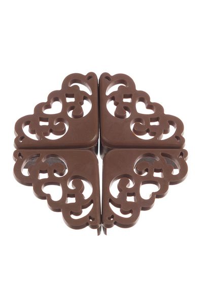 Choice Coffee 4Pcs/lot Hollow Out Flower Pattern Soft Baby Safe Corner Protector Baby Kids Table Desk Corne