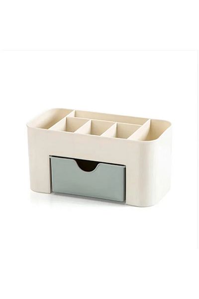 Choice Blue 1pc New Desktop Double Layer Makeup Organizers Storage Box Cosmetic Drawers Jewelry Display Box