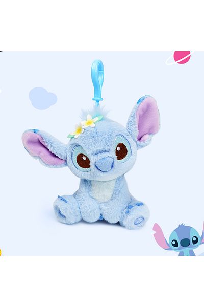 Potdemiel 11cm Stitch Disney Stitch Doll keyring Cartoon & Cute Backpack Pendant Anime Keychain Children's Toy
