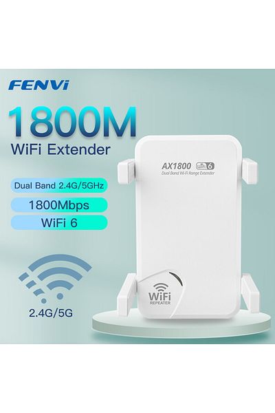 Choice اللوائح الأمريكية FENVI WiFi6 AX1800 مكرر لاسلكي ثنائي النطاق 2.4G/5GHz 802.11AX Gigabit Wi-Fi