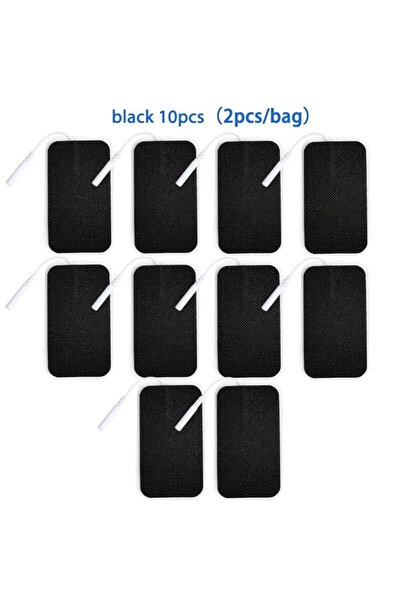 Choice 10 قطع 5x9 سم أسود 5x9 سم وسادات أقطاب كهربائية لجهاز العلاج الرقمي با...