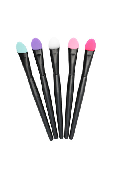 Choice مجموعة فرشاة ظلال العيون المصنوعة من السيليكون المكونة من 5 قطع، فرشاة مكياج، أدوات تجميل الوجه الاحترافية للنساء.