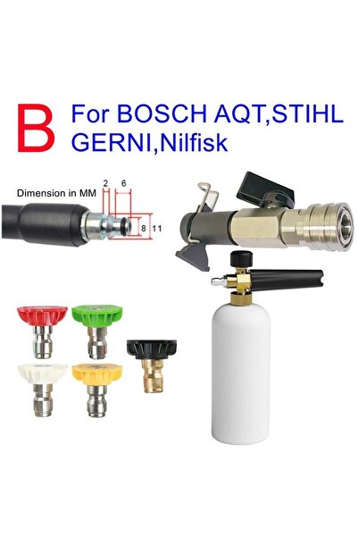 Choice3 صمام كروي لغسيل الضغط العالي بفوهات B موصل سريع 1/4 بوصة لـ Karcher L...