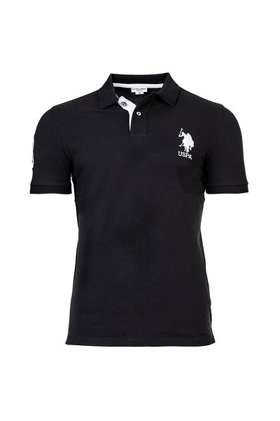 U.S. Polo Assn. U.S. POLO ASSN. Herren Poloshirt - Kory, Basic, Piquet, Logo, Applikation, Cotton