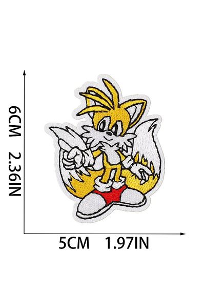 Choice 13 16styles Sonic The Hedgehog Clothes Embroidery Patches Anime Figure Decoration Badge Children Car