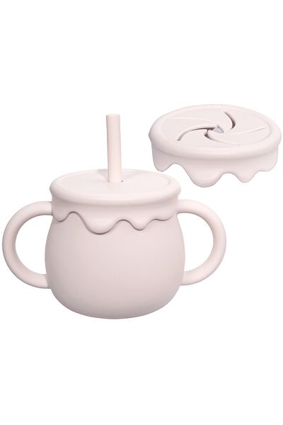 Choice A Baby Feeding Food Storage Box Snack Cup Portable Drinking Cup Infant Dual Purpose Sippy Cup Cover.
