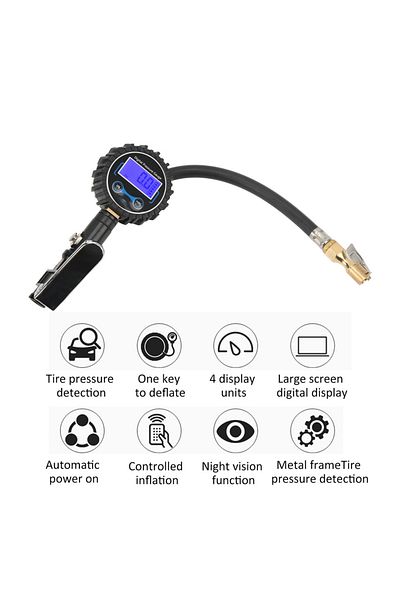 Choice Tire Pressure Gauge Automatic Off Easy Read Universal 4 Pressure Units Digital Tire Inflator for ...