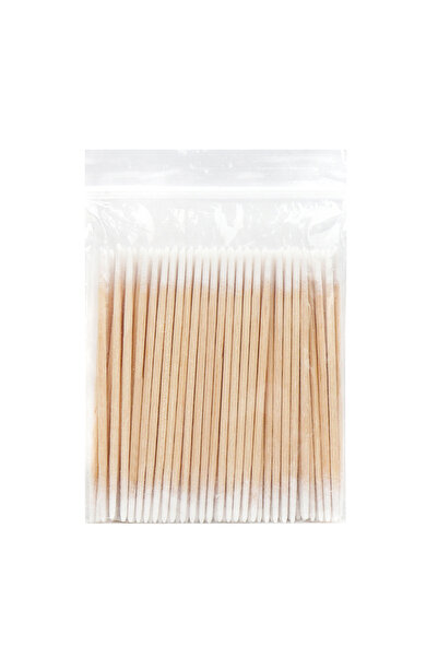 Choice1 100 pcs Disposable Ultra-small Double-end Wood Cotton Swab 100pcs Lin...