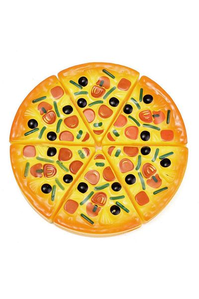 gootrades 6 Pcs Small Pizza 6 Pcs Small Pizza Toy Child Kitchen Simulation Pizza Party Fast Food Play Food Toy