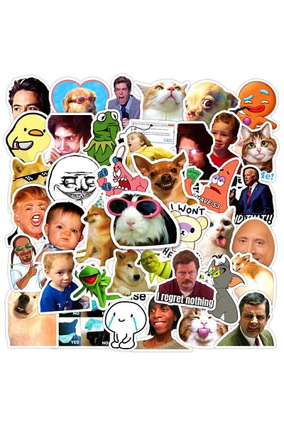 Choice 50PCS 50PCS Web Funny Pop Meme Graffiti Stickers For Luggage Laptop Ipad Skateboard Motorcycle Stick