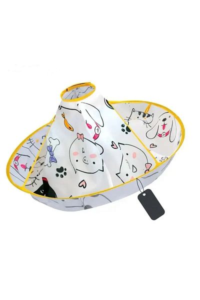 Choice White Kids Hair Cutting Cape Hair Cutting Gown Hairdresser Apron Cloak Umbrella Hair Cutting Tools