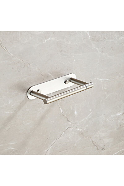 Choice Brushed 304 stainless steel toilet paper holder can be non punched, sc...