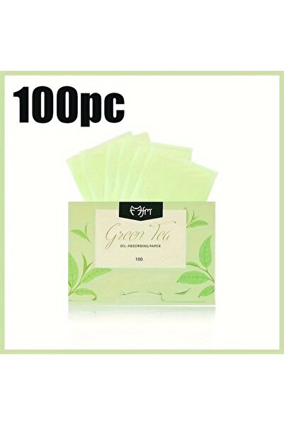 Choice4 ١٠٠ قطعة - أخضر ١٠٠ قطعة/مجموعة من ورق تجفيف الزيوت للوجه، فحم الخيزر...
