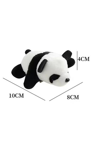Choice 10cm Black 10CM Cartoon Plush Panda Three-Dimensional Panda Brooch Plush Doll Toy Ins Panda Jewelry