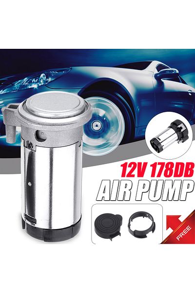 Choice Universal 12V 178DB Air Compressor Horn Dual Trumpet Loud Air Horn Compressor Pump Kit Fit for Ca...