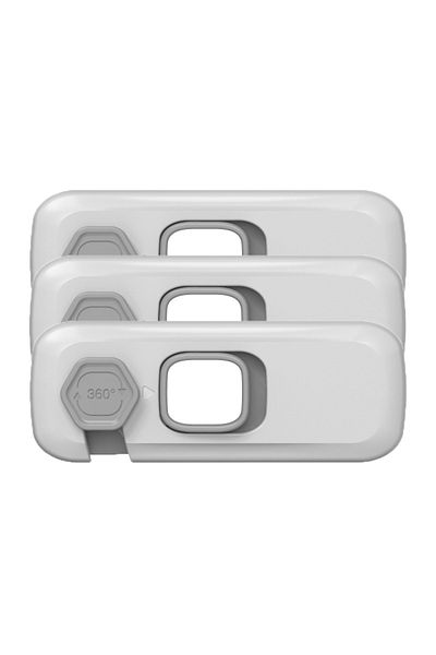 Choice 3PCS Gray 3Pcs Home Refrigerator Lock Fridge Freezer Door Catch Lock Toddler Kids Child Cabinet Safe