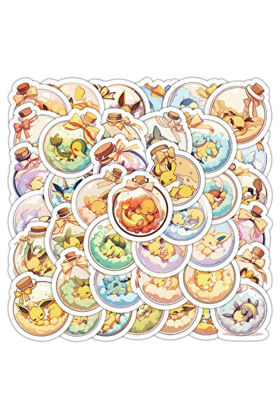 Choice1 50 قطعة 10/30/50 قطعة ملصقات بوكيمون أنيمي لطيفة لزجاجة حالية ملصقات ...