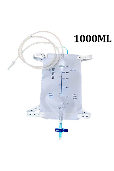 Choice كيس تصريف 1000 مل 500 مل/750 مل/1000 مل كيس جمع البول كيس التبول كيس قسطرة سميك كيس الساق
