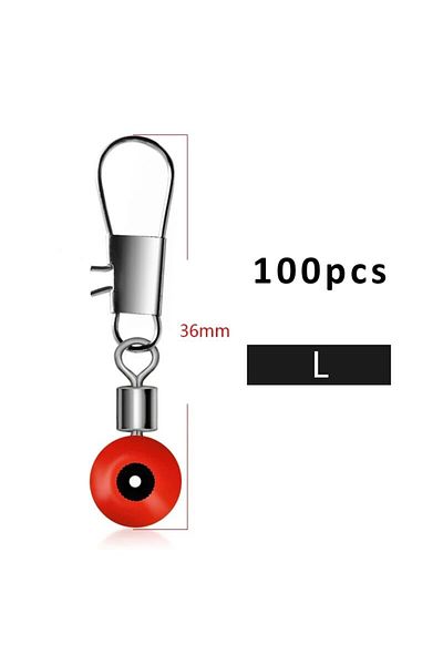 Choice L 100pcs/Lot Fishing Floating Space Beans Rotate Bobber Connectors Sea Fishing Saltwater Tackle Swi.