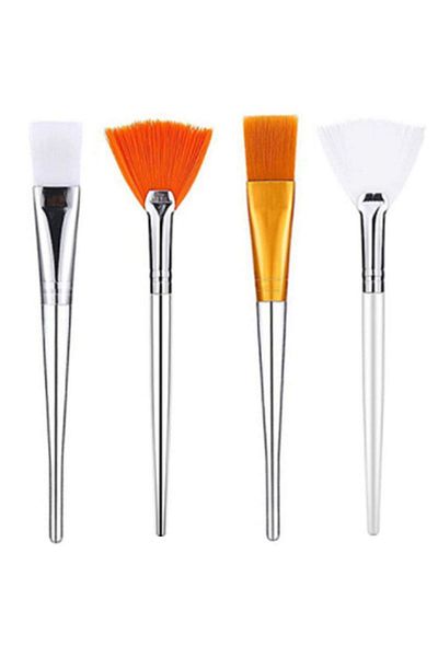 Choice 4pcs Face Mask Brush Set Includes Soft Fan Facial Brushes Acid Applicator Brush Makeup Tools For...