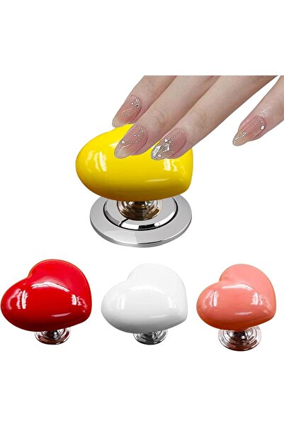 Yelajoy 4PCS Love Heart Shaped Toilet Tank Button,Multifunctional Handle Helper for Toilet Lid Tank Covers