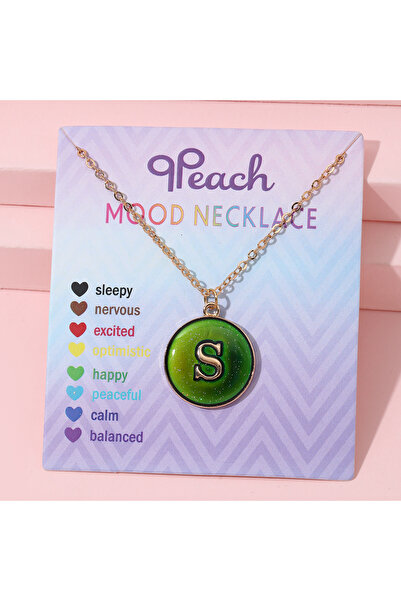 Choice قلادة عصرية متغيرة اللون حساسة لدرجة الحرارة مكونة من 26 حرفًا مصنوعة ...