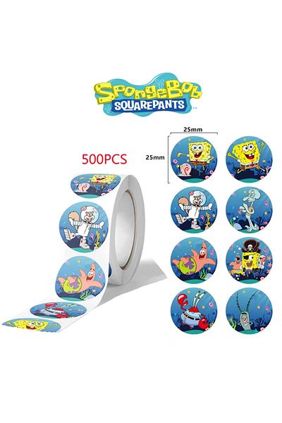 Choice 500PCS 500PCS SpongeBob SquarePants Stickers Cartoon Anime Figure Image Kawaii Cup Luggage Stationer