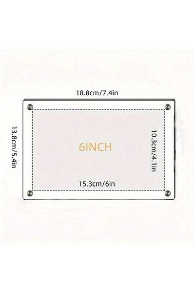 Choice 01 Transparent Picture Frame 6-Inch Wall-Mounted Ins Postcard Photo Frame Poster Display Stand 7-inc