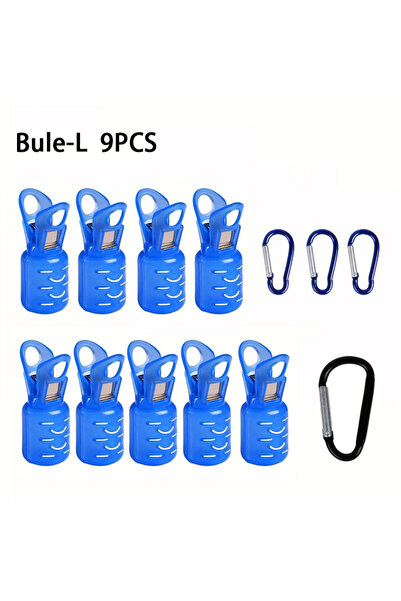 Choice أغطية خطافات الحبار المتينة من Blue L، 9 قطع - واقيات خطافات عالمية سه...