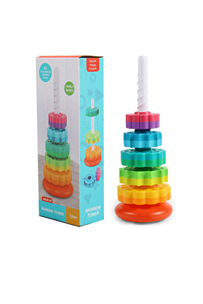 Choice Rainbow Stacking Toy Rainbow Turret Stacking Music Color Nesting Ring 1-3 Years Old Infant Baby Turn