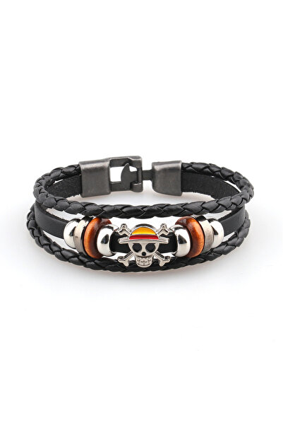 Choice Bandai Black One Piece Anime Bracelet Animation Peripherals Toys Luffy...