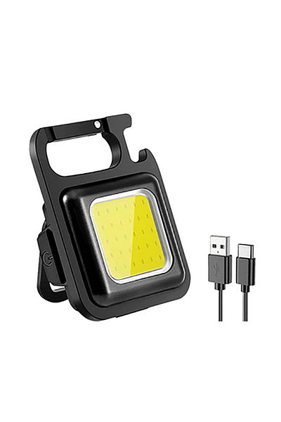 Wins Fire 1pcs Original Mini Led Flashlight Keychain Light Double Cob Lights Usb Rechargeable Work Lights Fish