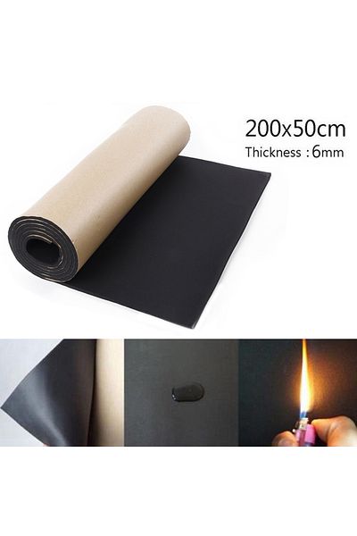 Choice A 200*50cm Car Auto Sound Proofing Deadening Insulation Self Adhesive Cell Foam Interior Accessorie.