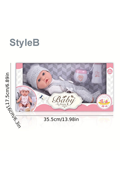 Choice مجموعة لعب دمية طفل ستايل بي 12 بوصة/30 سم في صندوق هدايا مع ملحقاتها،...