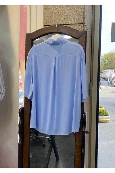 PERA MODA Cămașă lejeră din viscoză cu mâneci scurte