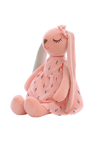 Choice Pink 35CM Cute Cartoon Long Ears Rabbit Doll Baby Soft Plush Toys For Children Rabbit Sleeping Mate